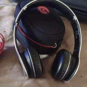 Beats Rare Pro Silver Black and Red Headphones NWOT